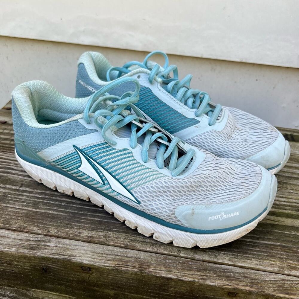Altra Provision 4.0 Ice Blue Zero Drop Running Shoes Size 8 AL0A4QTQ416